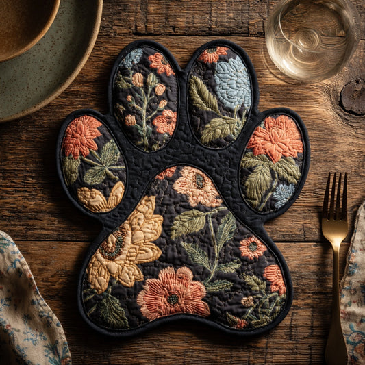 Retro Blossom Custom Shape Quilted Placemat NCU0LV104