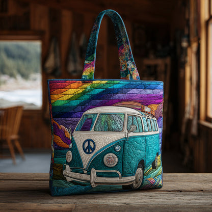 Retro Motion Quilted Tote Bag NCU0PT8926