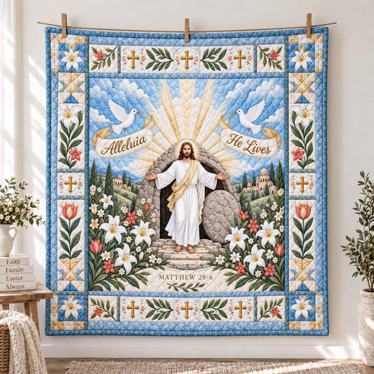Risen Saviour Quilted Blanket SN0HH0866