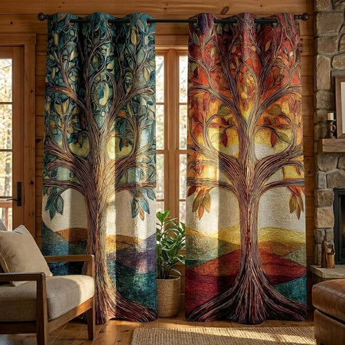 Rooted Peace Quilted Curtains NCU0QQ259