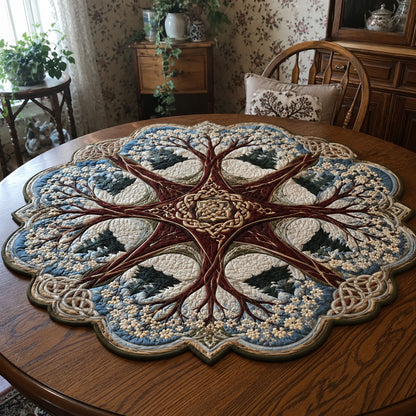 Rooted in Nature Custom Shape Quilted Table Topper SN0PT731