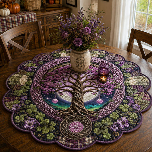 Roots Beneath the Stars Custom Shape Quilted Table Topper SN0PT878