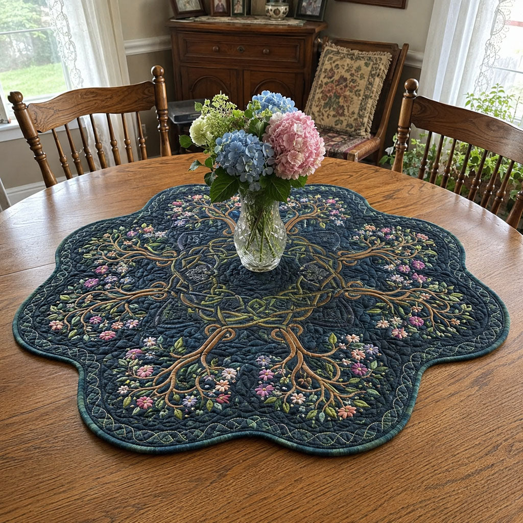 Roots That Remain Custom Shape Quilted Table Topper SN0PT735