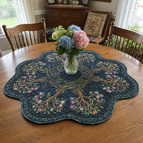 Roots That Remain Custom Shape Quilted Table Topper SN0PT735