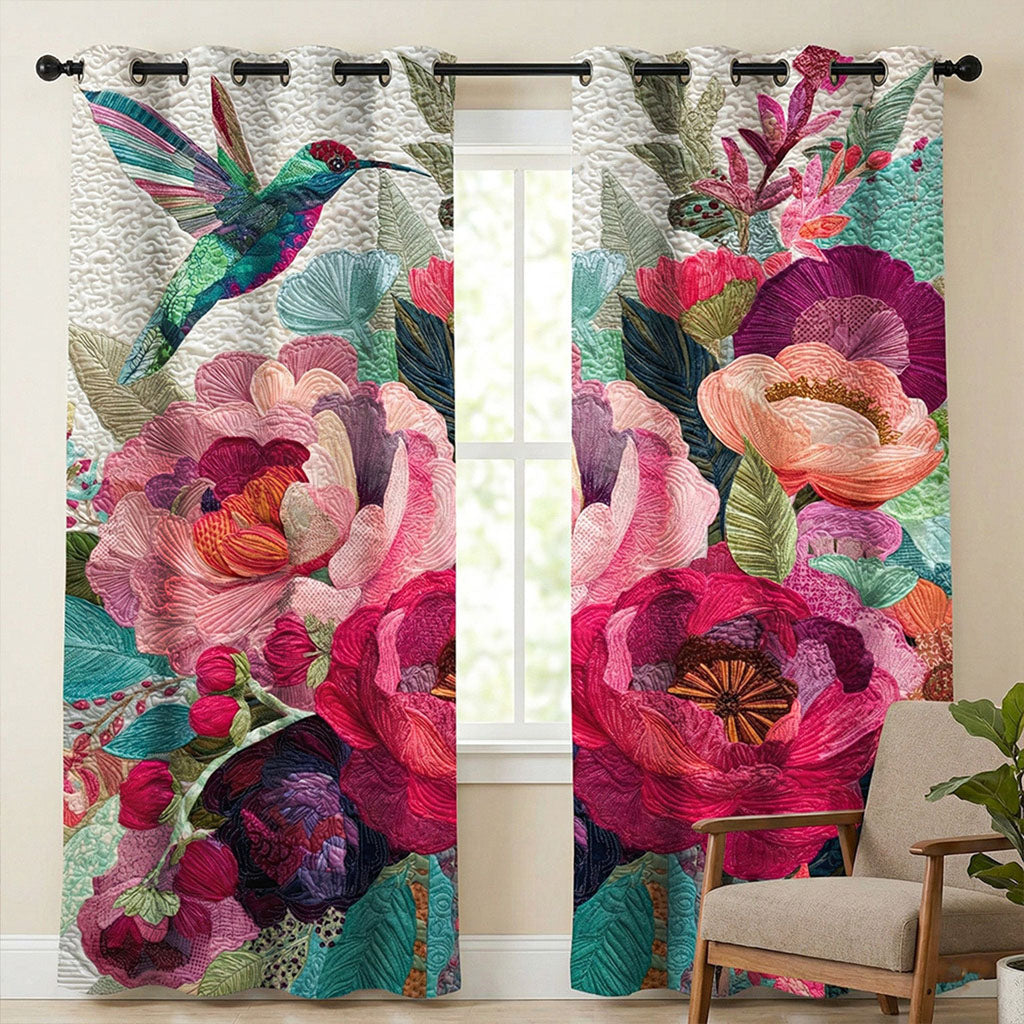 Rose Garden Flight Quilted Curtains NCU0TN278