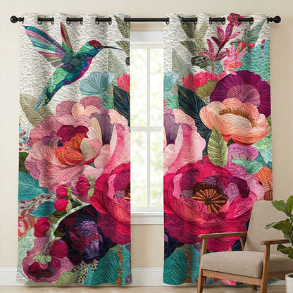 Rose Garden Flight Quilted Curtains NCU0TN278