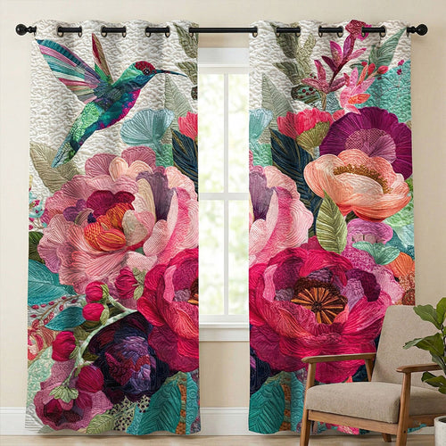 Rose Garden Flight Quilted Curtains NCU0TN278