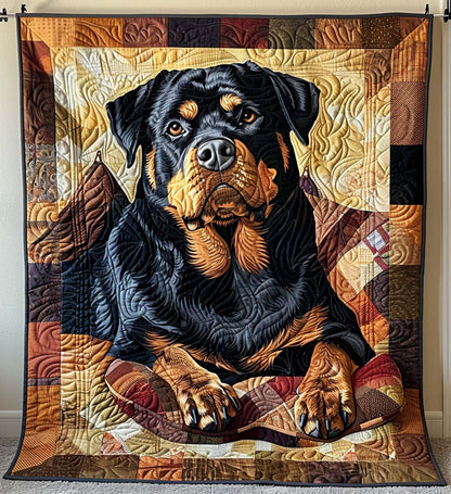 Rottweiler Watch Quilted Blanket NCU0DV2023
