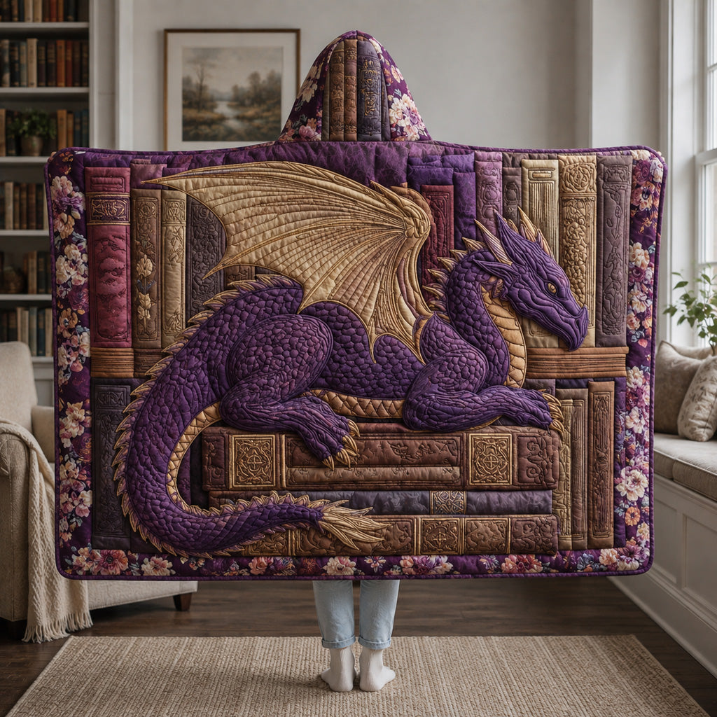 Royal Dragon Archive Quilted Hooded Blanket SN0HH0055