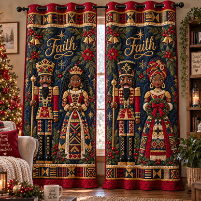 Royal Faith Christmas Quilted Curtains SN0PT1280