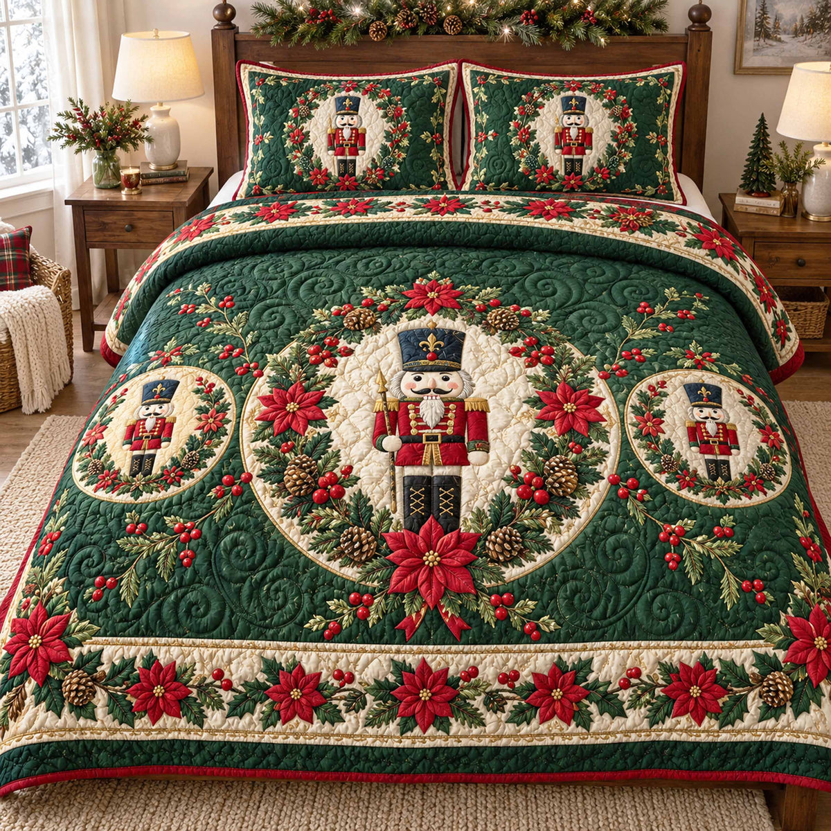 Royal Guard 3-Piece Quilted Bedding Set SN0TD1136