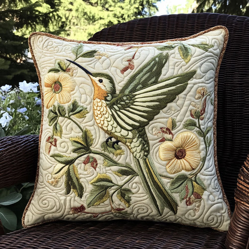 Royal Hummingbird Quilted Pillow Case NCU0VL1201