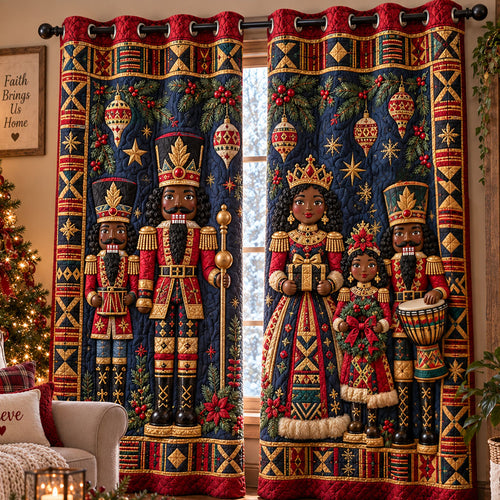 Royal Kente Christmas Quilted Curtains SN0PT1281
