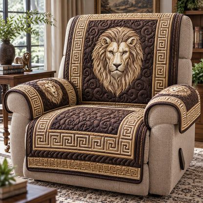 Royal Lion Greek Key Quilted Sofa Cover SN0DV1016