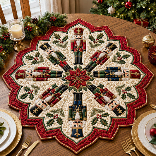 Royal Nutcracker Parade Custom Shape Quilted Table Topper SN0HH0089