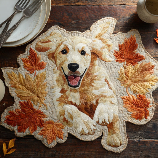 Running Retriever Custom Shape Quilted Placemat NCU0LV124