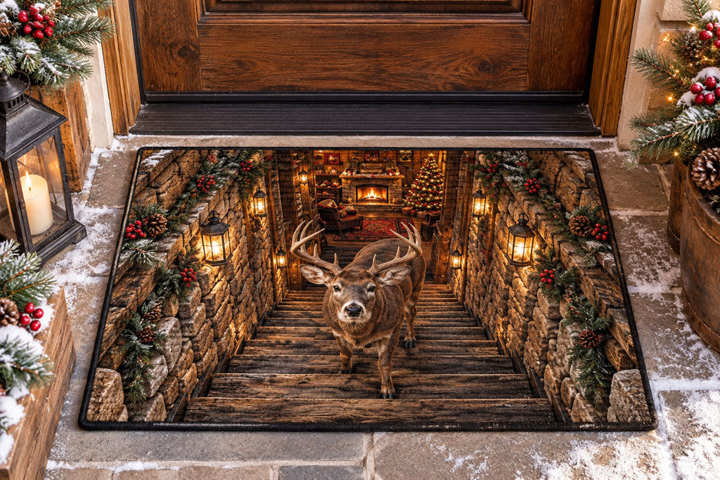 Rustic Antlers Doormat SN0PT1225
