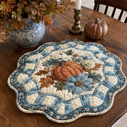 Rustic Pumpkin Charm Custom Shape Quilted Placemat SN0PT483