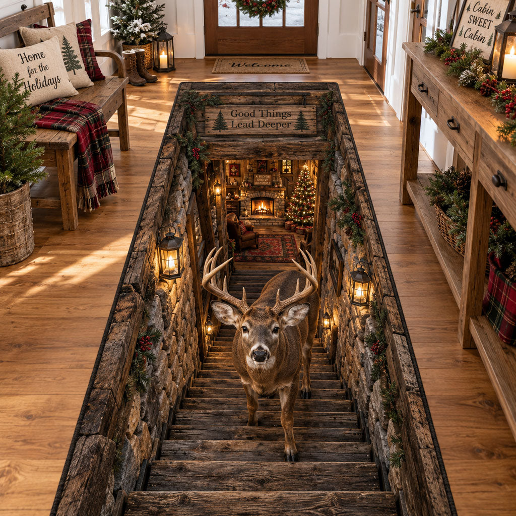 Rustic Antlers Runner Carpet SN0PT1225