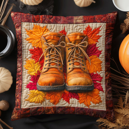 Rustic Autumn Charm Quilted Pillow Case NCU0DV977