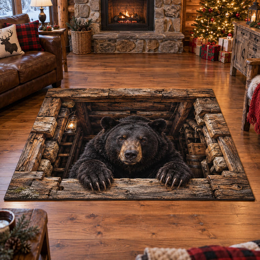 Rustic Bear Area Rug SN0TV687