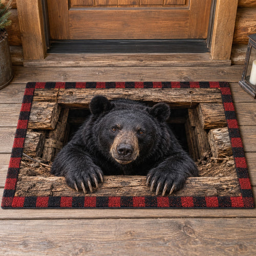 Rustic Bear Doormat SN0TV674