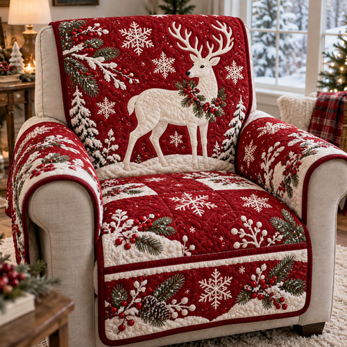 Rustic Christmas Blessings Quilted Sofa Cover SN0PT1389