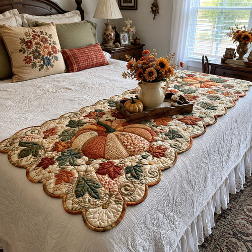 Rustic Harvest Custom Shape Quilted Bed Runner SN0PT530