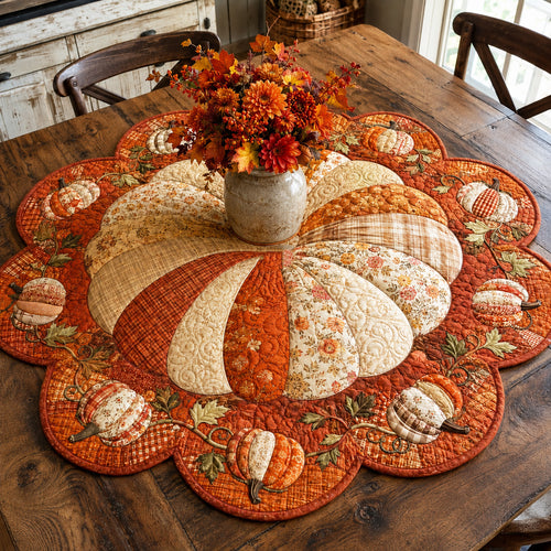 Rustic Harvest Custom Shape Quilted Table Topper SN0TV060
