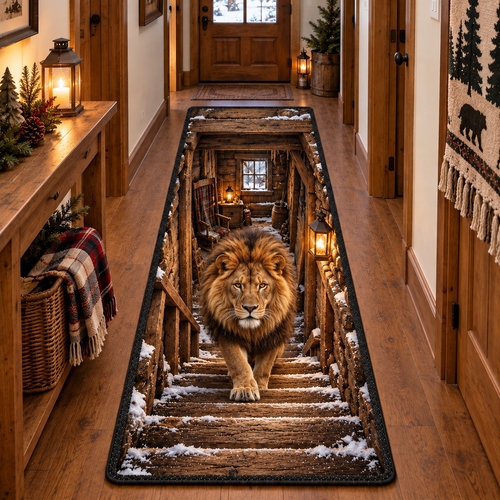 Rustic Lion Runner Carpet SN0TD1313