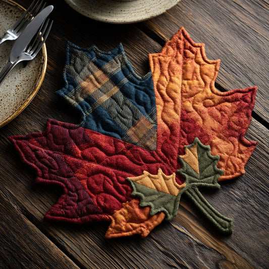 Rustic Maple Harvest Custom Shape Quilted Placemat NCU0LV001