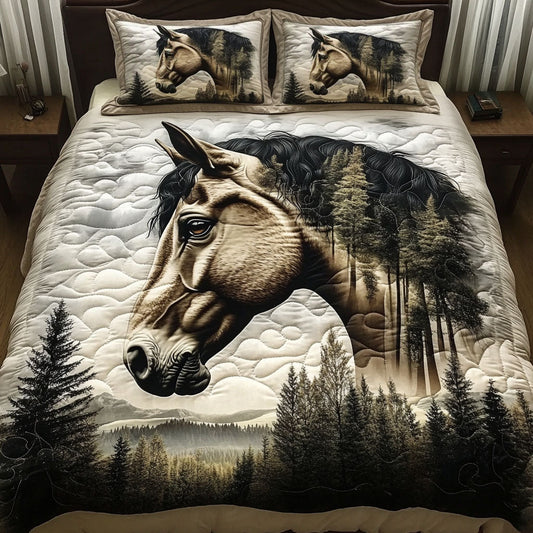 Rustic Meadow 3-Piece Quilted Bedding Set NCU0VH1995