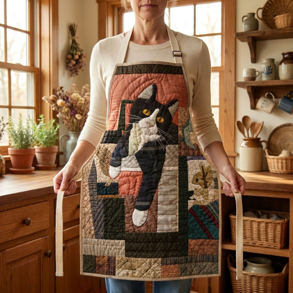Rustic Meow Manor Quilted Apron SN0PT180