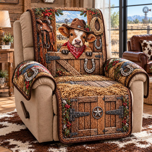 Rustic Ranch Gate Quilted Sofa Cover SN0TD1335