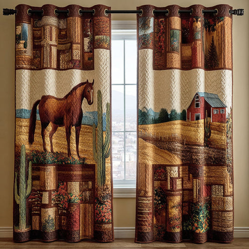 Rustic Ranch Quilted Curtains NCU0TD974