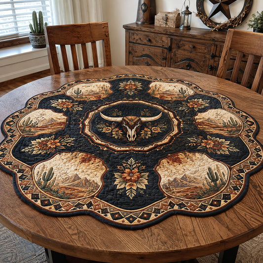 Rustic Range Custom Shape Quilted Table Topper SN0PT813