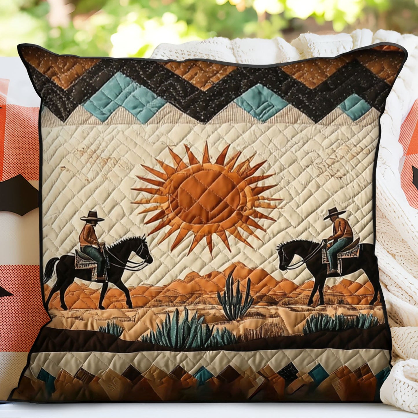 Rustic Spirit Quilted Pillow Case NCU0VH2328