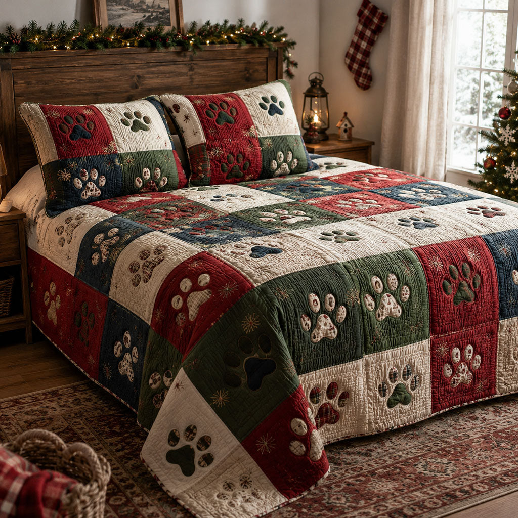 Rustic Tails Forever 3-Piece Quilted Bedding Set SN0PT249