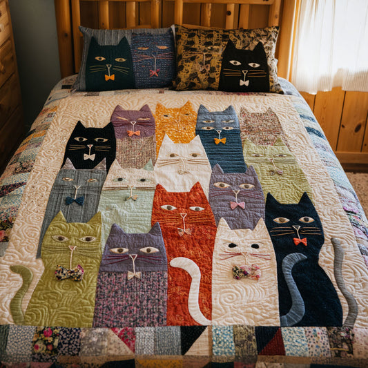 Rustic Whiskers 3-Piece Quilted Bedding Set SN0PT212