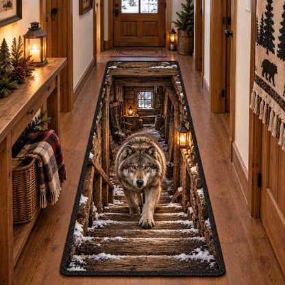 Rustic Wolf Runner Carpet SN0TD944