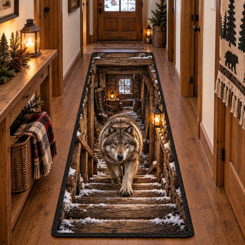 Rustic Wolf Runner Carpet SN0TD944