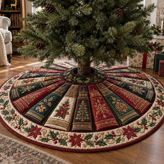 Sacred Bethlehem Christmas Quilted Tree Skirt SN0TV585