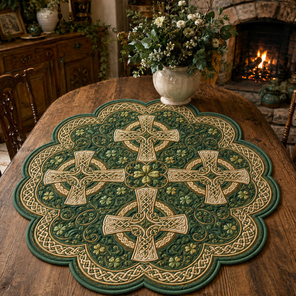 Sacred Celtic Custom Shape Quilted Table Topper SN0TV191