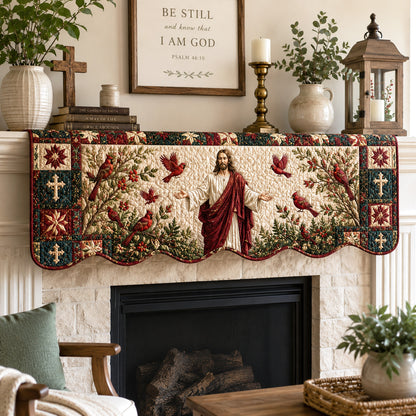 Sacred Garden Quilted Mantel Scarf SN0TV230
