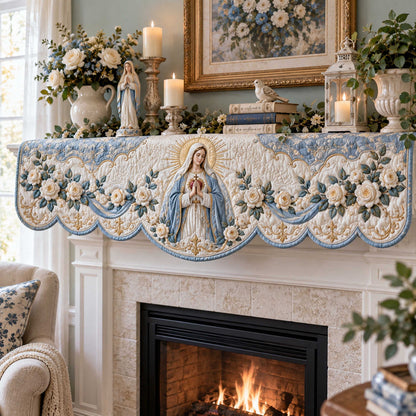 Sacred Grace Quilted Mantel Scarf SN0TD618
