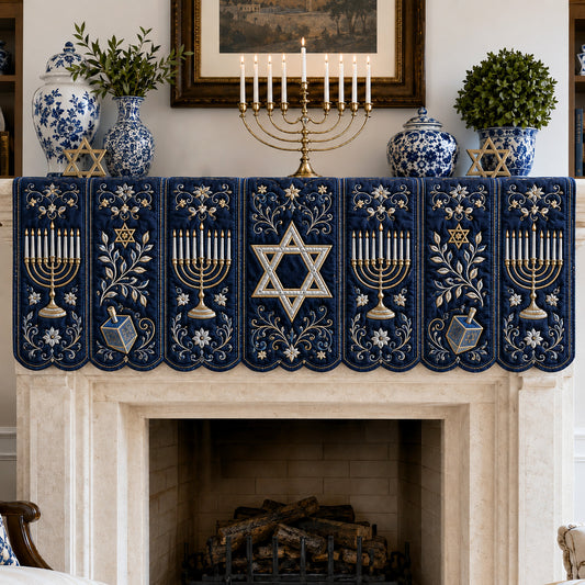 Sacred Light Quilted Mantel Scarf SN0TV216