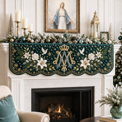 Sacred Magnolia Quilted Mantel Scarf SN0TV262