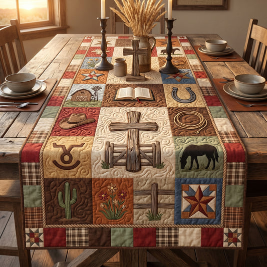 Saddle And Grace Quilted Table Runner SN0DV072