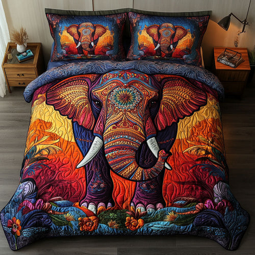 Safari Spirit 3-Piece Quilted Bedding Set NCU0DK2532