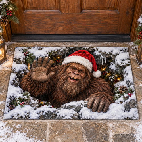 Santa Bigfoot Doormat SN0TV637